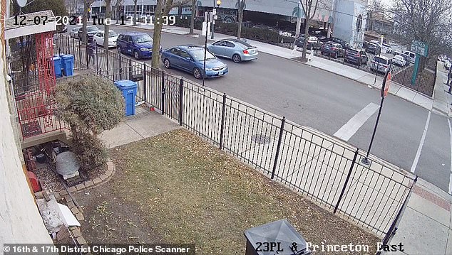 Surveillance footage provided by neighbors showed the broad daylight shooting on Tuesday