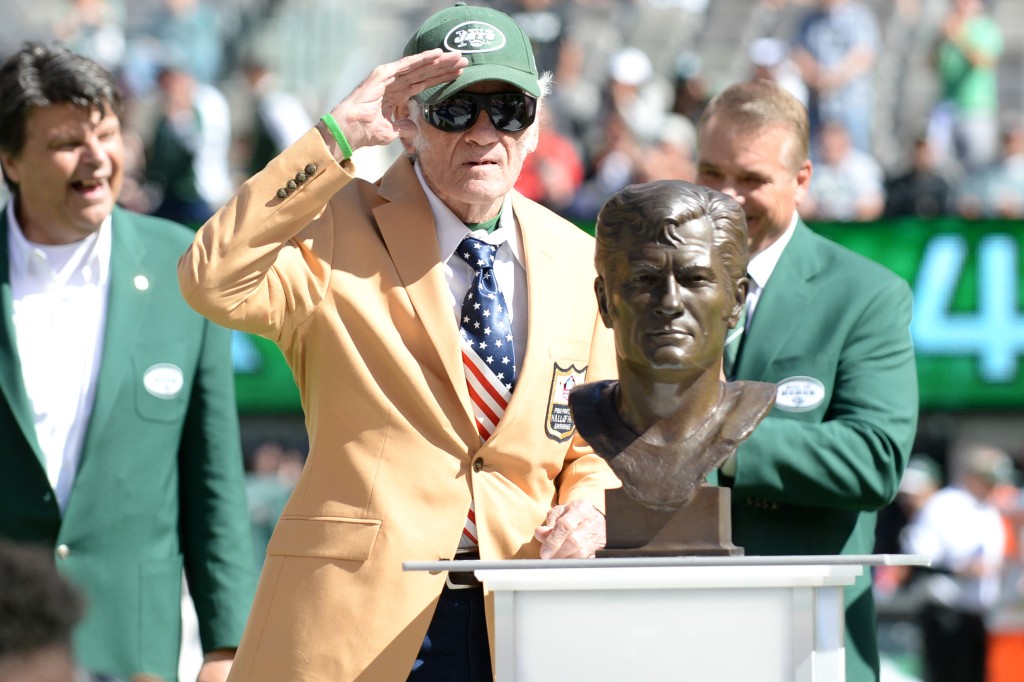 Don Maynard at the Jets' Ring of Excellence Ceremony in 2017,