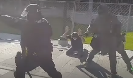 Police initially took two people into custody immediately but released one of them by Saturday evening